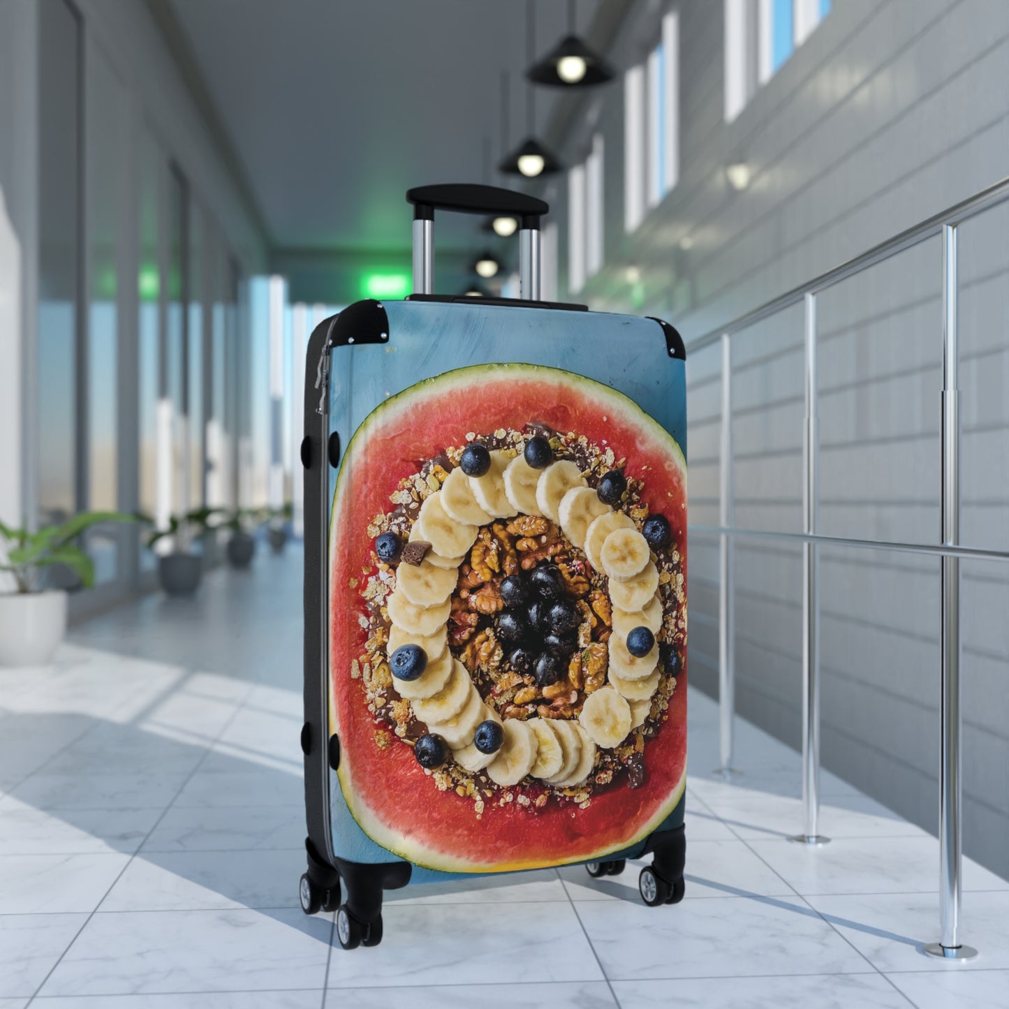 Nature Summer Watermelon Bowl  Carry-On Suitcase - Stylish Luggage for Travelers