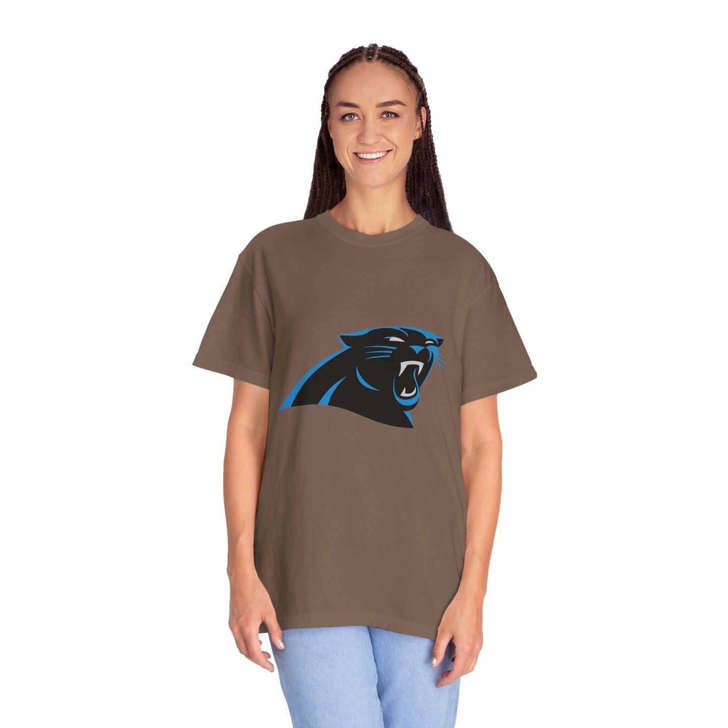 Carolina Panthers Go Panthers Garment-Dyed T-Shirt – Premium Cotton Tee for Customization