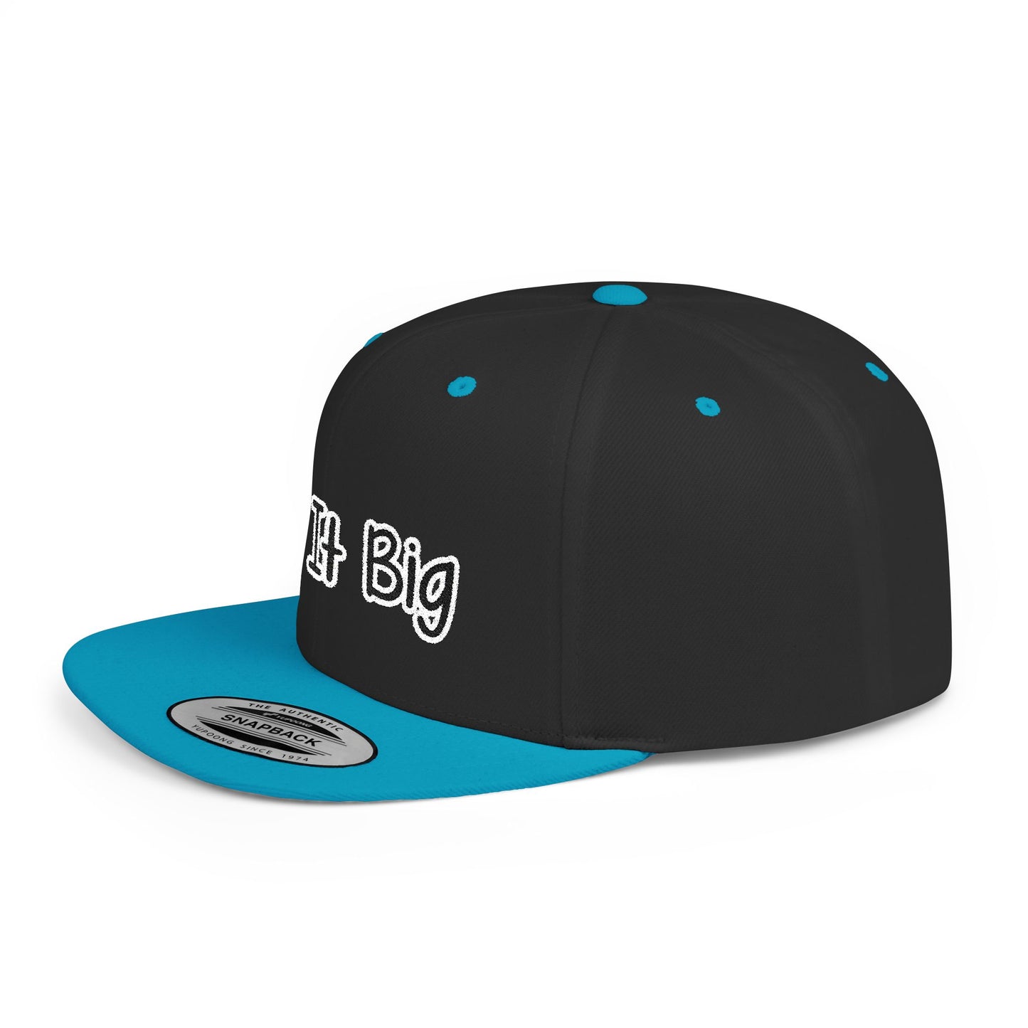 Text Do It Big Flat Bill Snapback – Lightweight, Custom Fit, Premium Quality