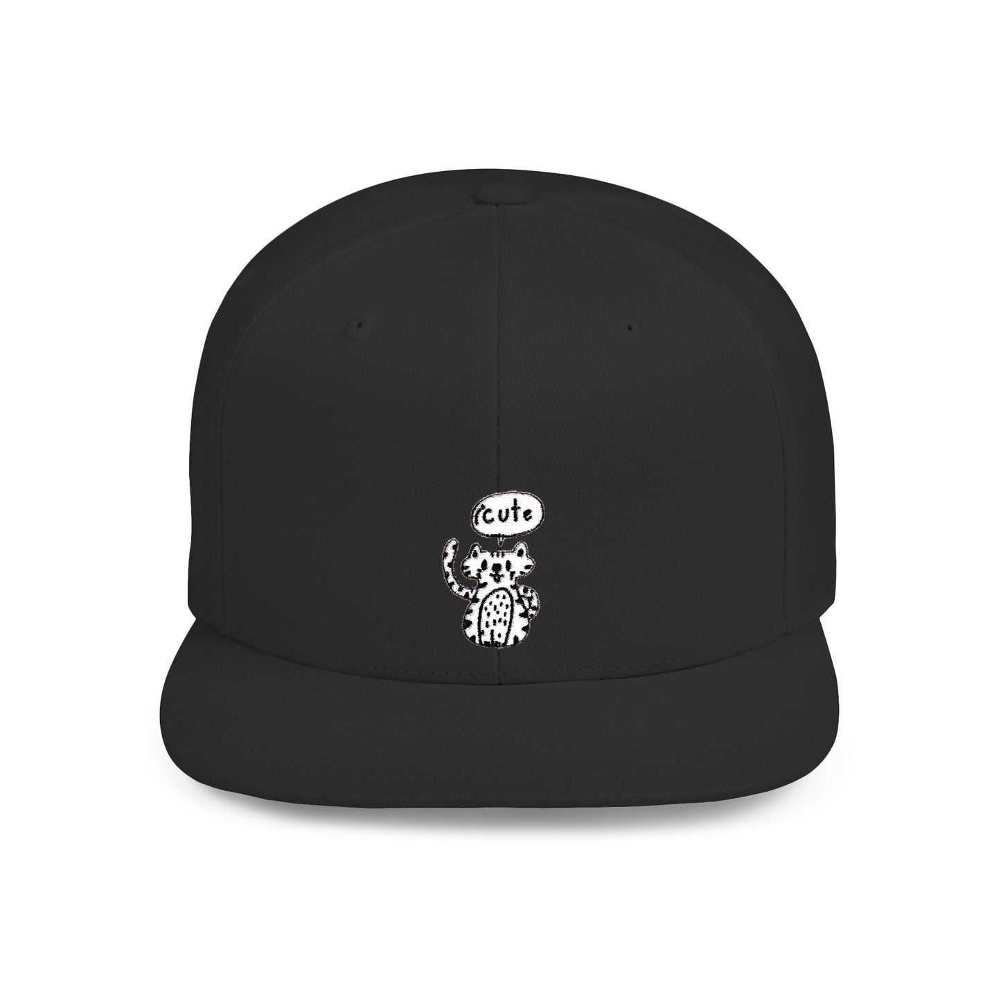 Icons Embroidered Tiger ICute Flat Bill Snapback – Lightweight, Custom Fit, Premium Quality