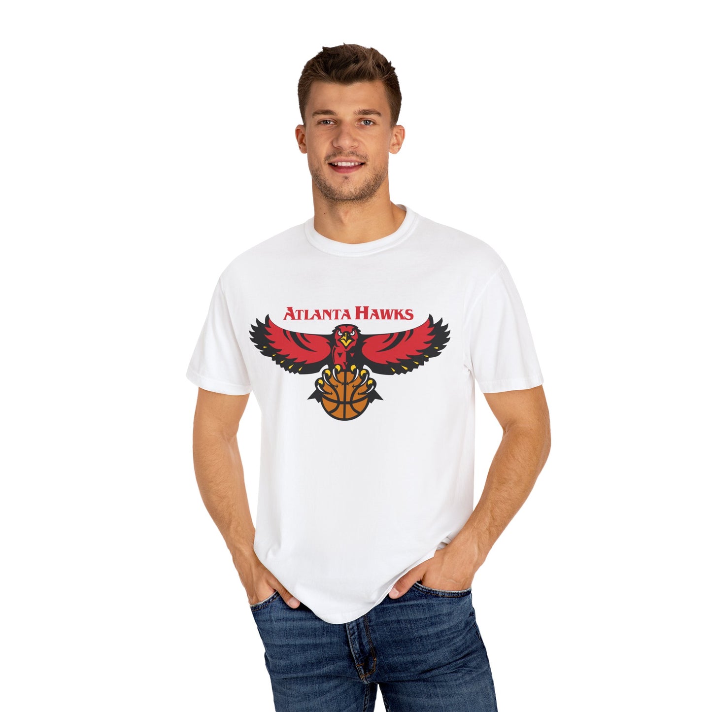 Atlanta Hawks Rise And Grind Garment-Dyed T-Shirt – Premium Cotton Tee for Customization