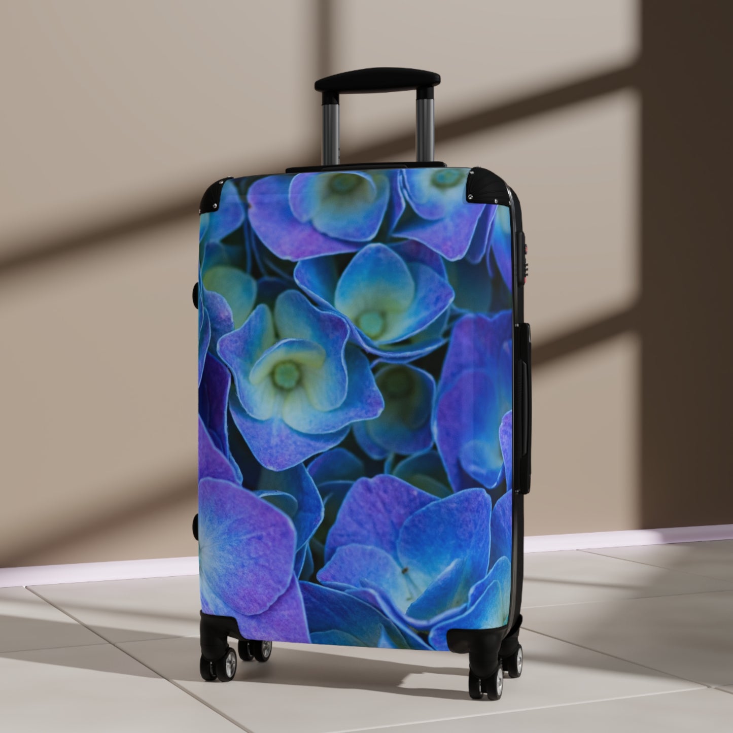 Nature Flowers Floral Hydrangea Art Carry-On Suitcase - Stylish Luggage for Travelers
