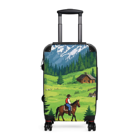 Nature Summer Forest FLoating Carry-On Suitcase - Stylish Luggage for Travelers
