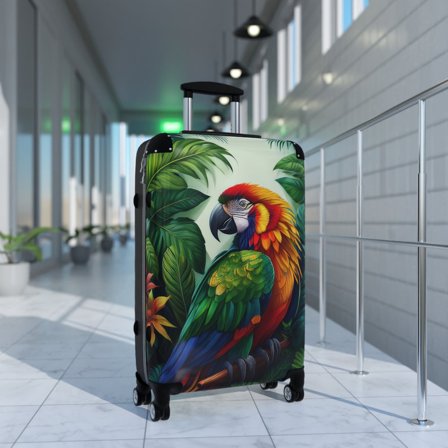 Animals Parrot Macaw Art Carry-On Suitcase - Stylish Luggage for Travelers
