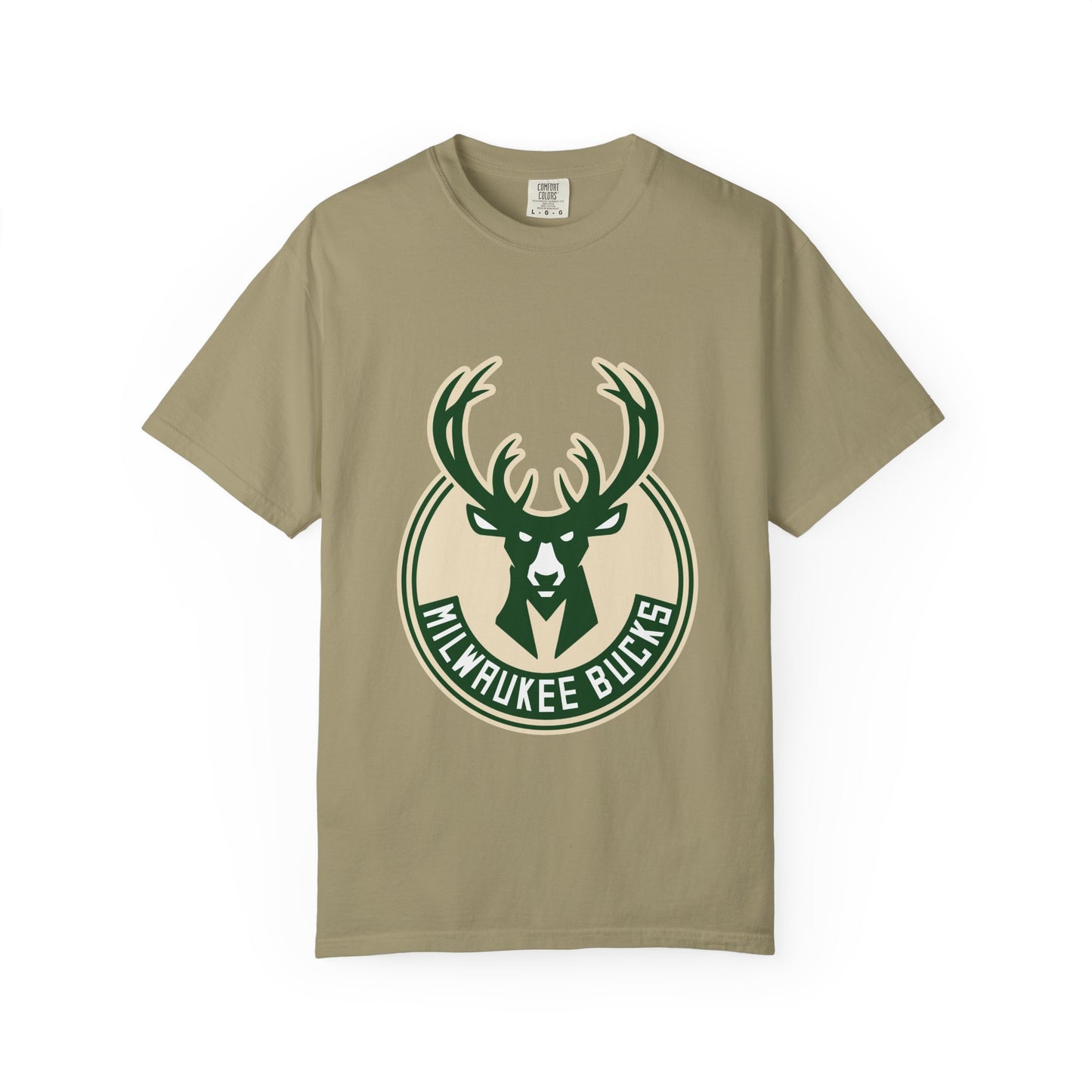 Milwaukee Bucks NBA Garment-Dyed T-Shirt – Premium Cotton Tee for Customization