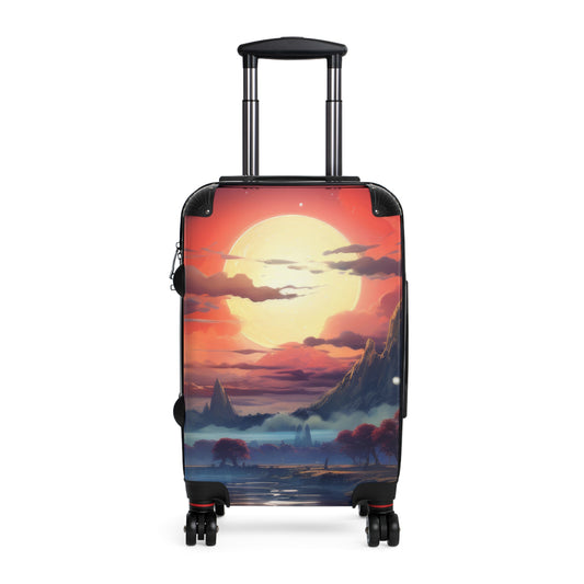 Nature Sunset River Art Carry-On Suitcase - Stylish Luggage for Travelers