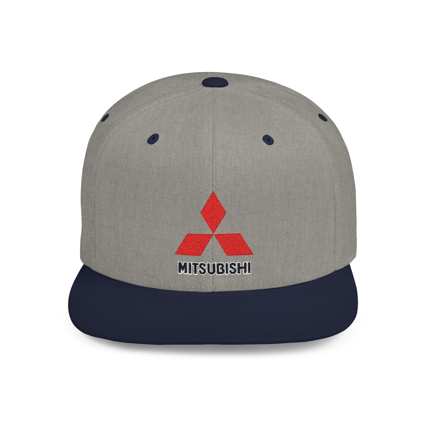 Mitsubishi Flat Bill Snapback – Lightweight, Custom Fit, Premium Quality