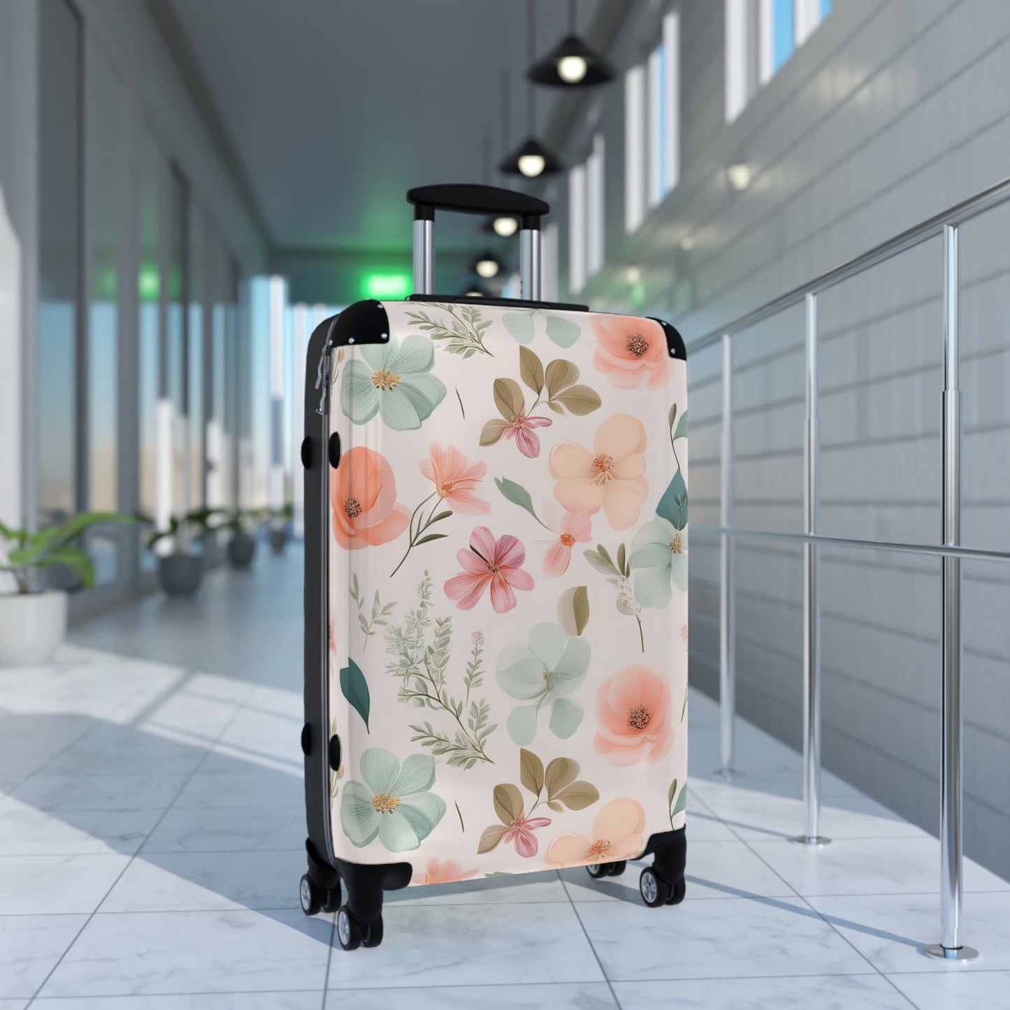 Nature Flowers Floral Dedicated Floral Pattern Art Carry-On Suitcase - Stylish Luggage for Travelers