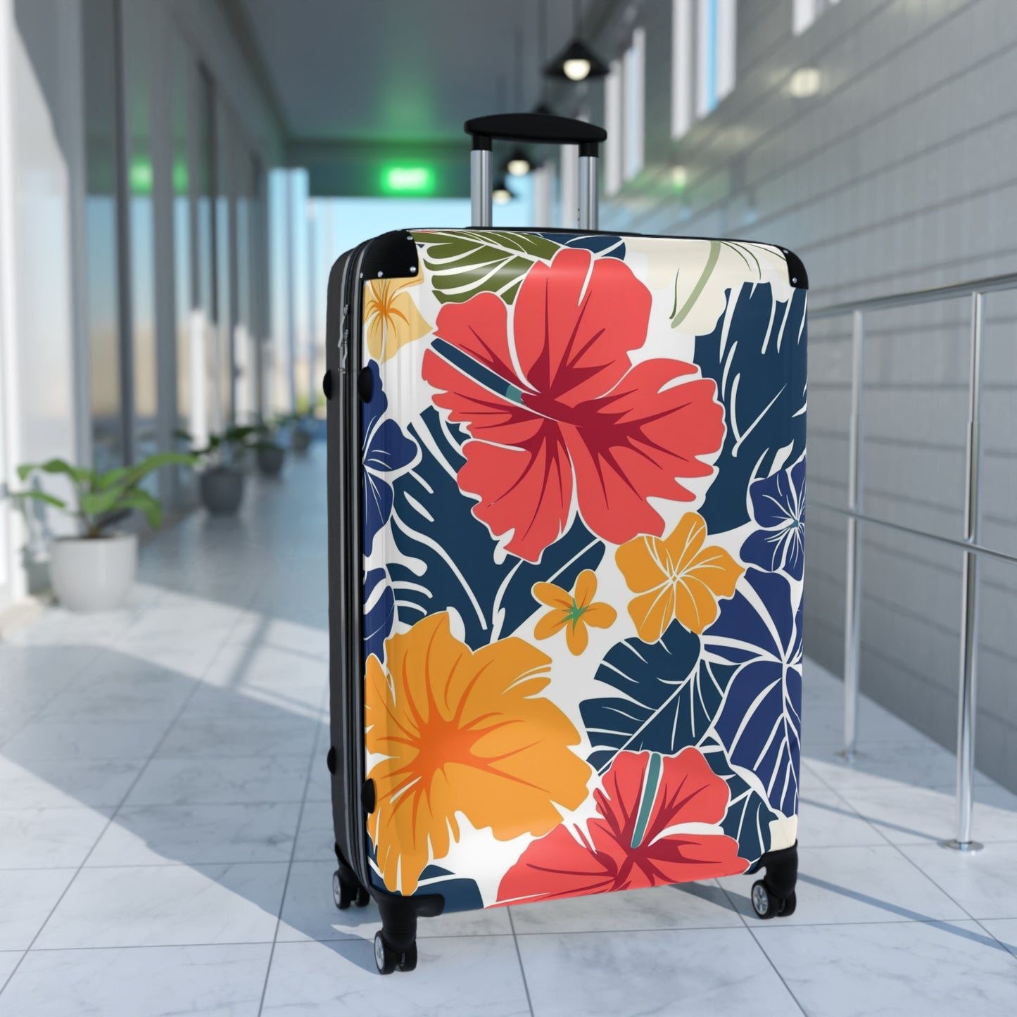 Nature Flowers Floral Animated Art Carry-On Suitcase - Stylish Luggage for Travelers