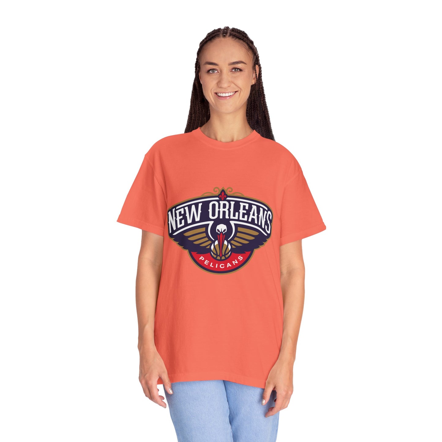 New Orleans Pelicans Garment-Dyed T-Shirt – Premium Cotton Tee for Customization