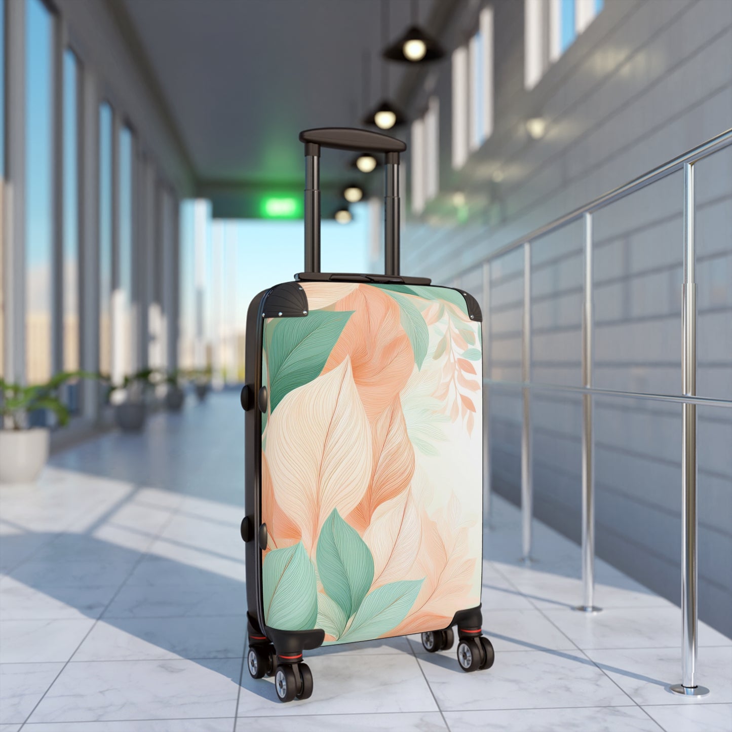 Nature Flowers Abstract Floral Art Carry-On Suitcase - Stylish Luggage for Travelers