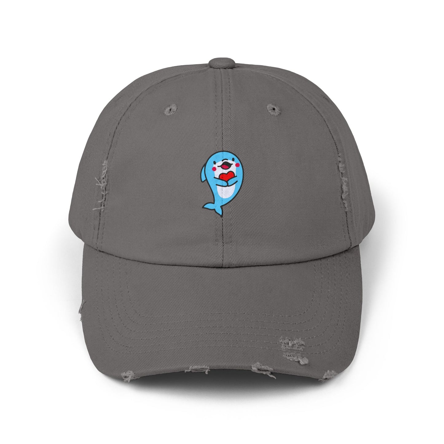 Dolphin Vintage Distressed Dad Hat Unisex Adjustable Cotton Twill Baseball Cap for Casual Everyday Wear