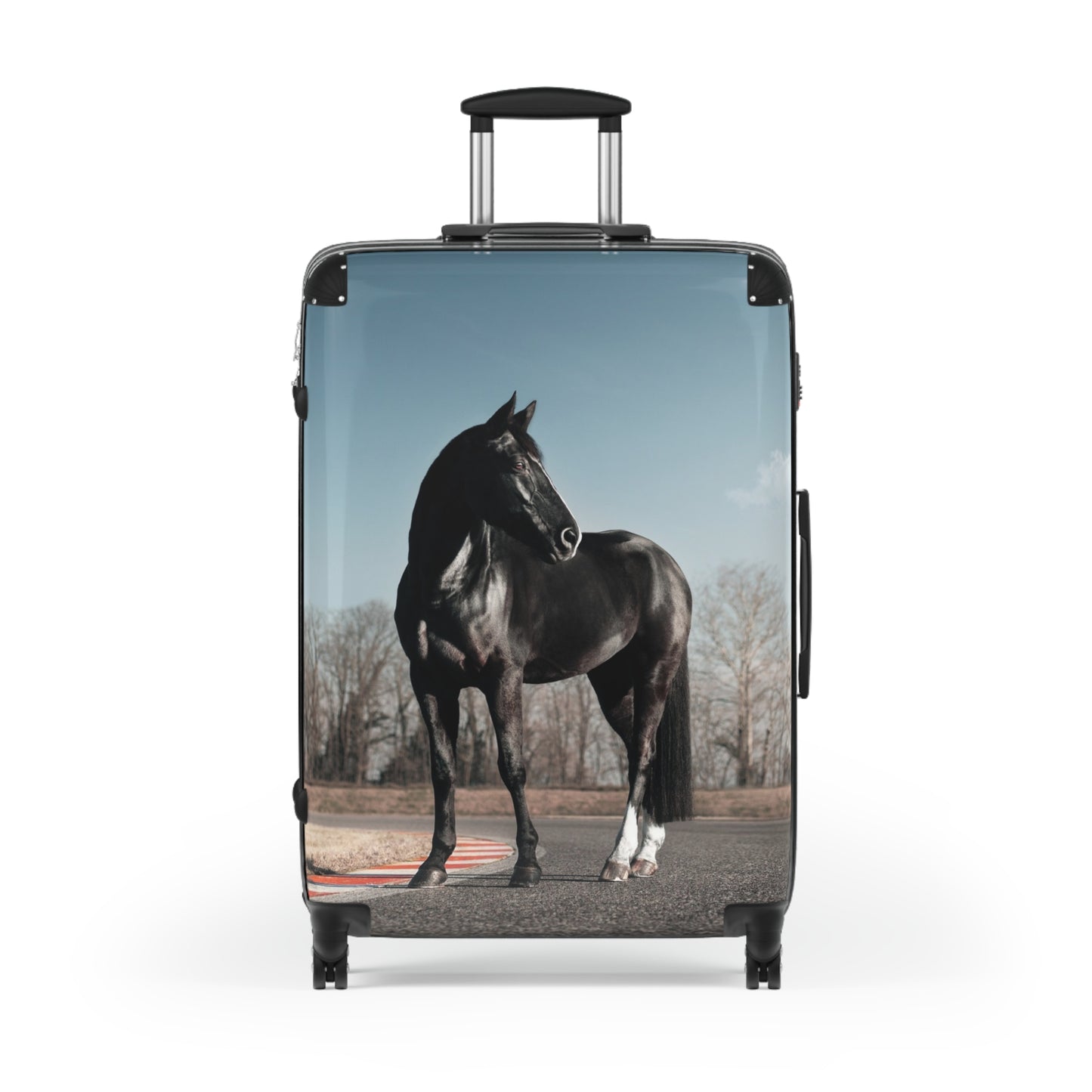 Animals Black Horse Carry-On Suitcase - Stylish Luggage for Travelers