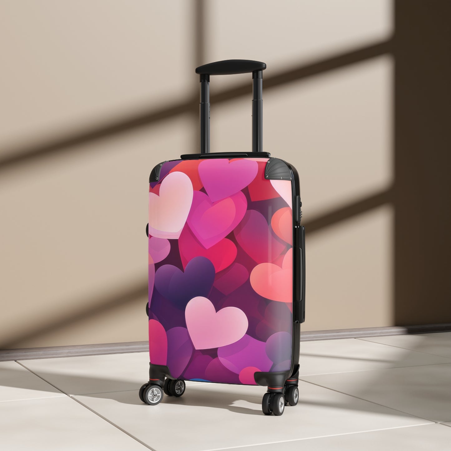 Love Colorful Heart Heart Art Carry-On Suitcase - Stylish Luggage for Travelers