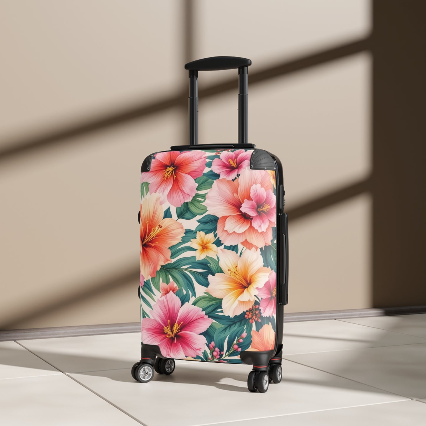 Nature Flowers Floral Hibiscus Art Carry-On Suitcase - Stylish Luggage for Travelers
