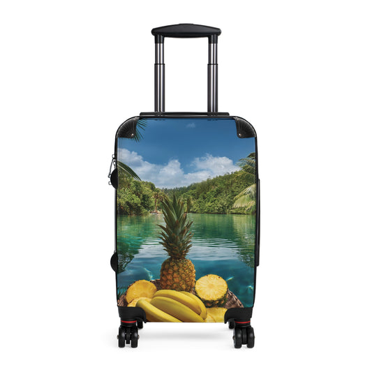 Nature Summer Fruits Float on River in Pool Carry-On Suitcase - Stylish Luggage for Travelers