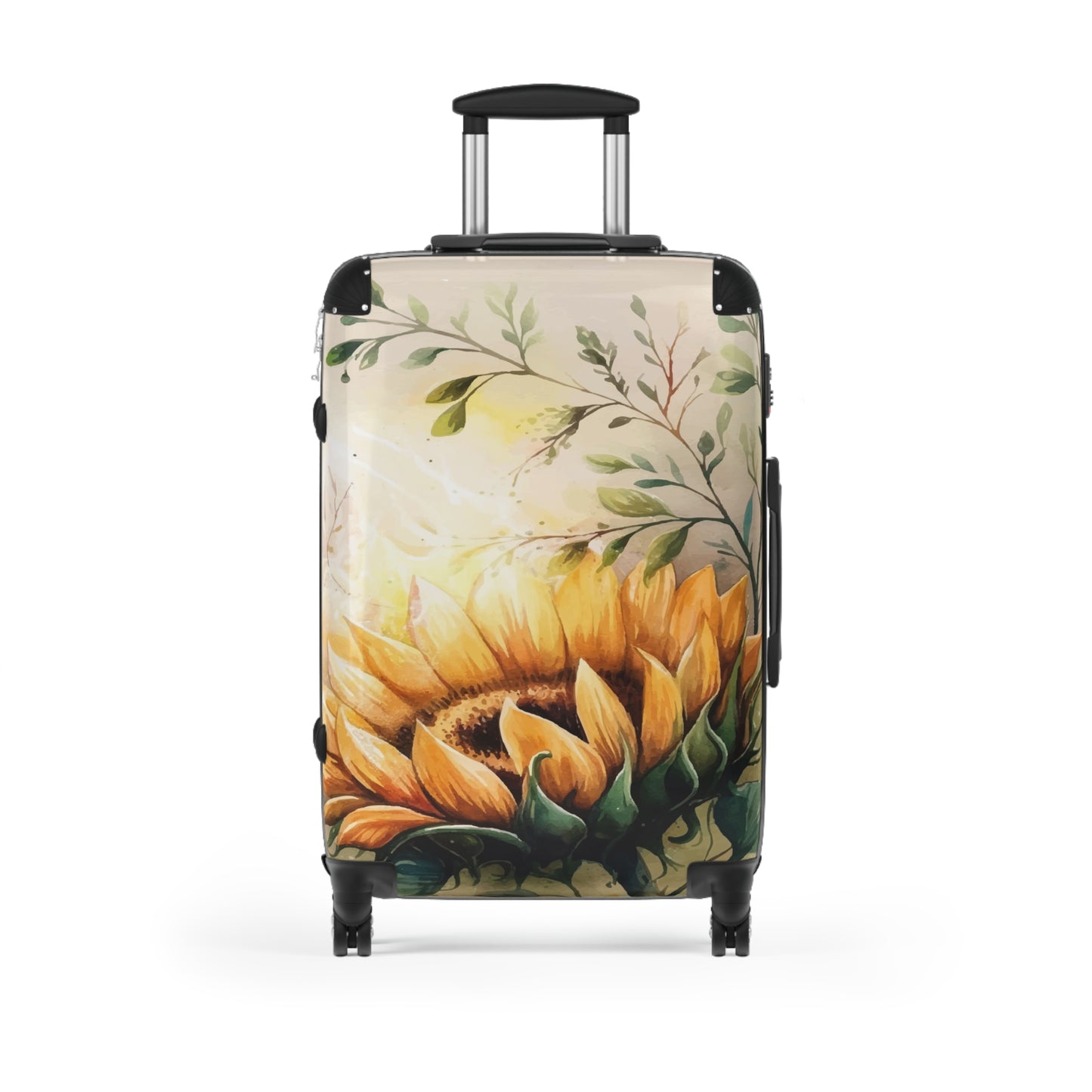 Nature Flowers Floral Watercolor Art Carry-On Suitcase - Stylish Luggage for Travelers