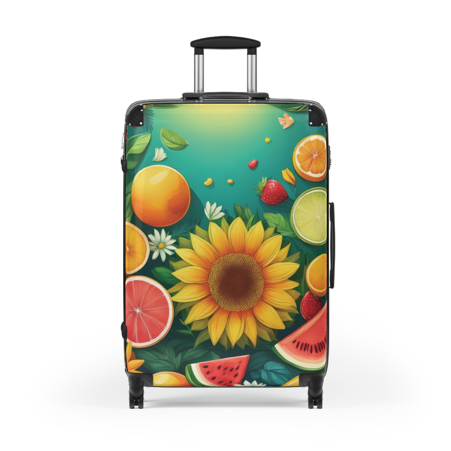 Nature Summer Fruits Flower Carry-On Suitcase - Stylish Luggage for Travelers