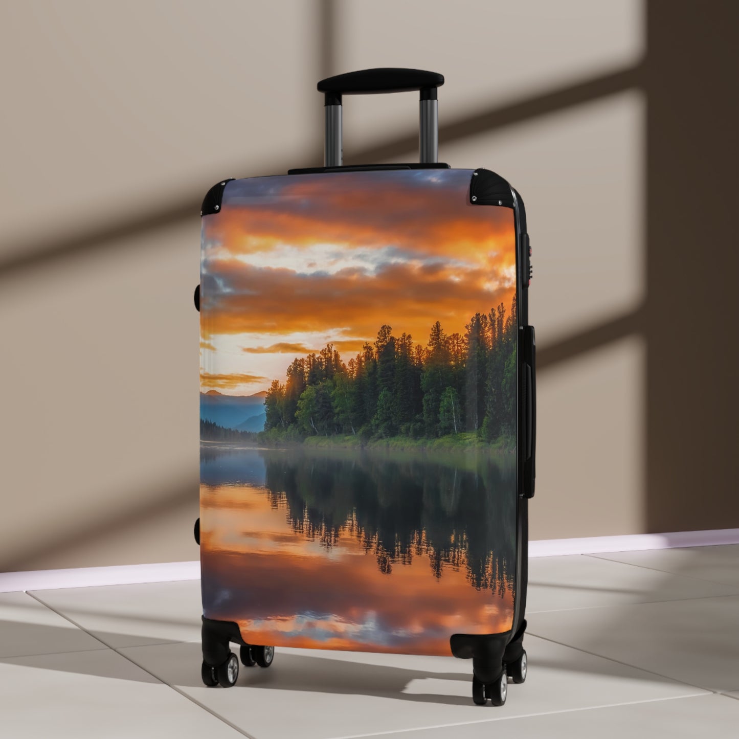 Nature Forest River Art Carry-On Suitcase - Stylish Luggage for Travelers