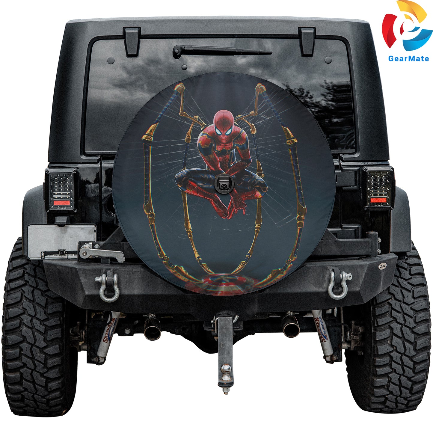 Spiderman Marvel Heroes Spare Tire Cover – Premium Waterproof UV Resistant Protector