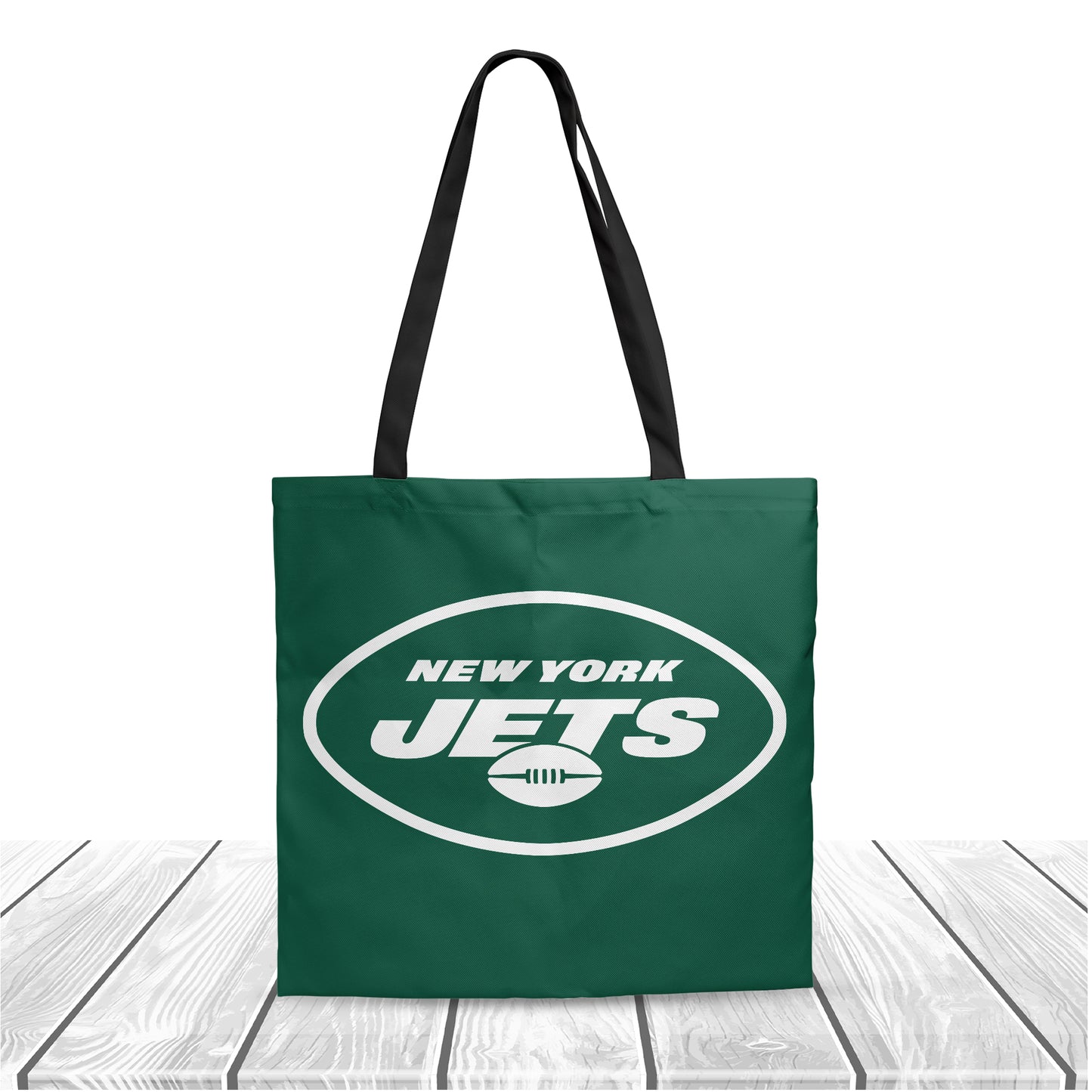 NFL New York Jets Polyester Canvas Tote Bag – Durable and Stylish