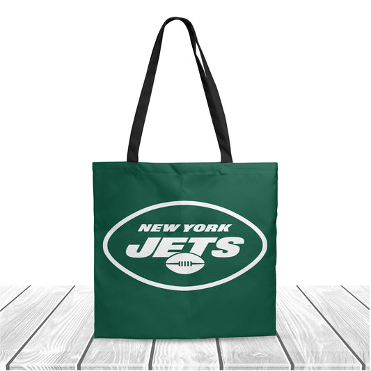 NFL New York Jets Polyester Canvas Tote Bag – Durable and Stylish