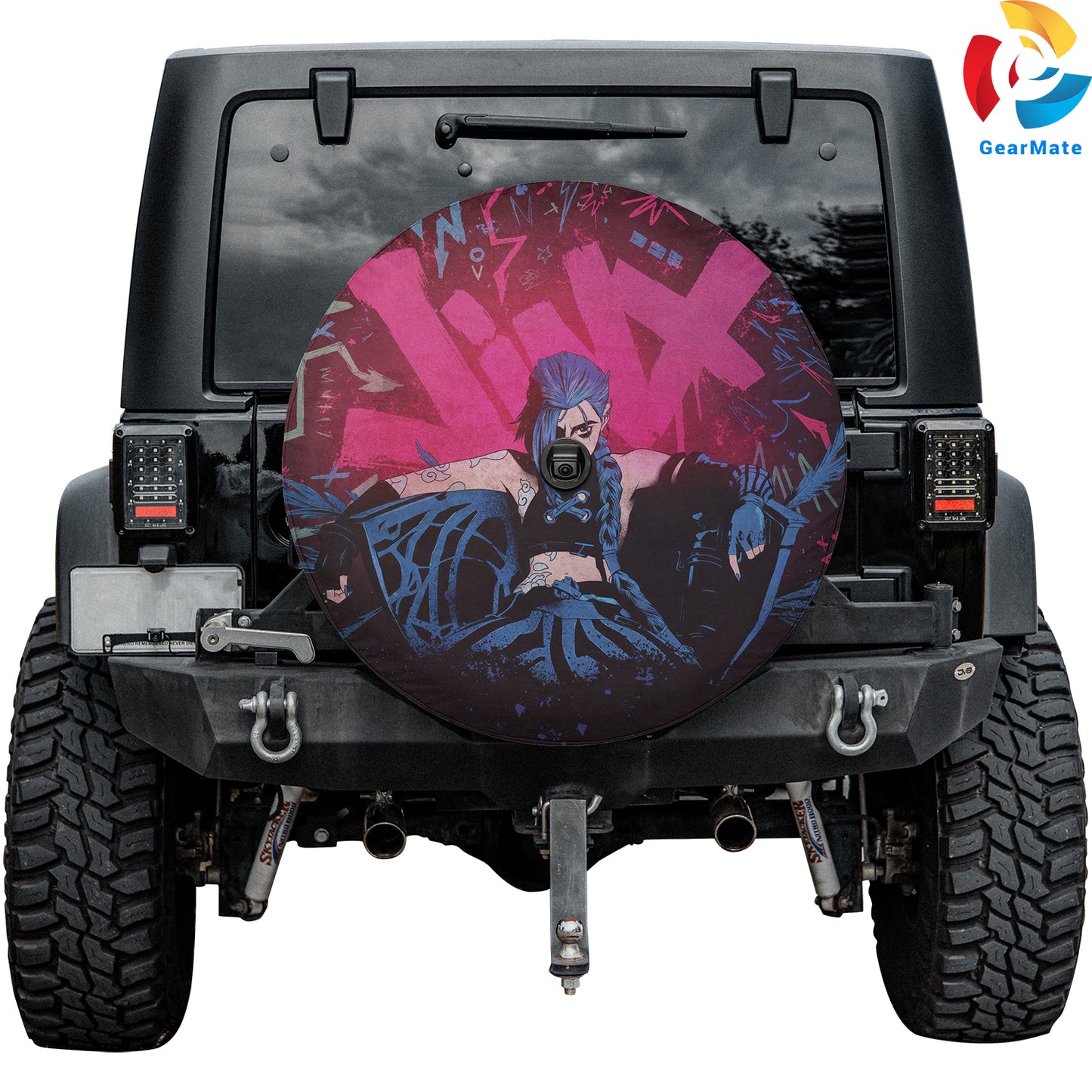 Jinx (Arcane) Spare Tire Cover – Premium Waterproof UV Resistant Protector