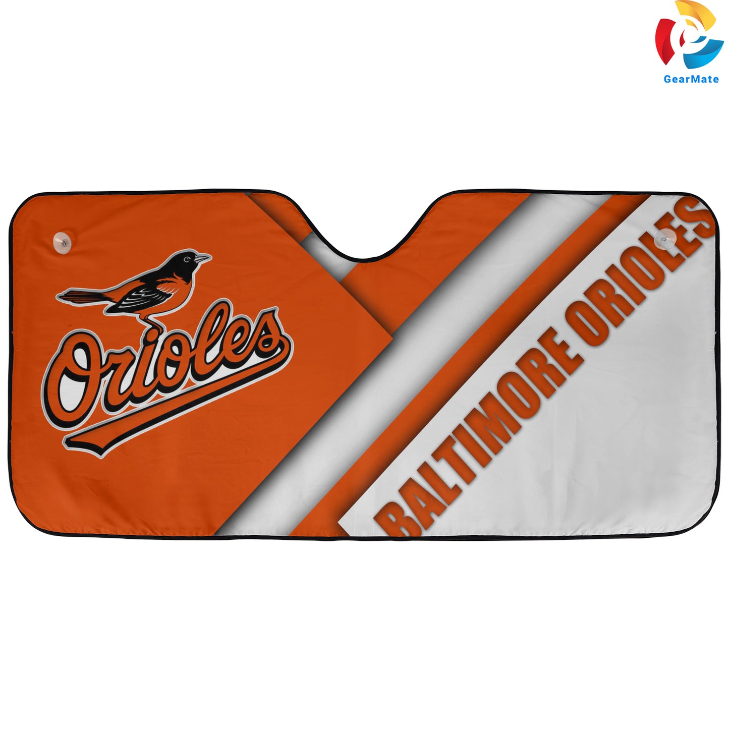 Baltimore Orioles Team Pride Reflective Car Sunshade – Premium Heat & UV Protection, Universal Fit