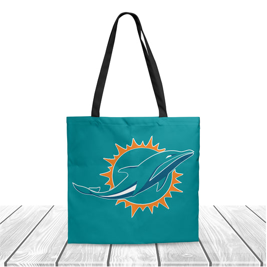 NFL Miami Dolphins NFL Polyester Canvas Tote Bag – Durable and Stylish