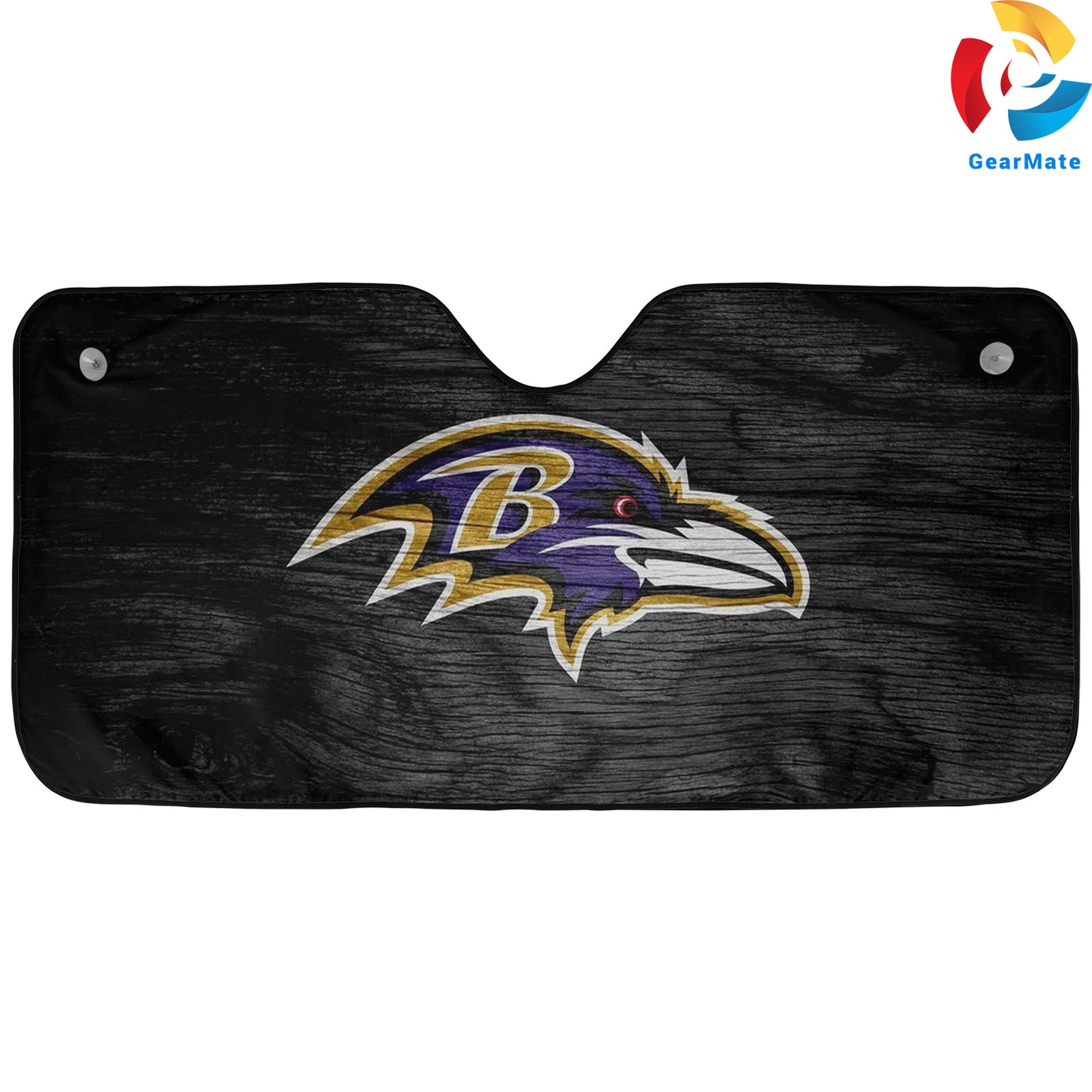 Baltimore Ravens NFL Football Team Reflective Car Sunshade – Premium Heat & UV Protection, Universal Fit