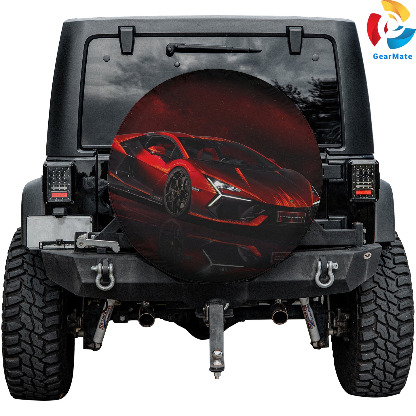 Lamborghini Spare Tire Cover – Premium Waterproof UV Resistant Protector