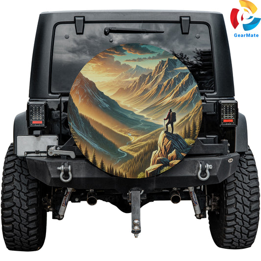 Mountain Adventure Spare Tire Cover – Premium Waterproof UV Resistant Protector