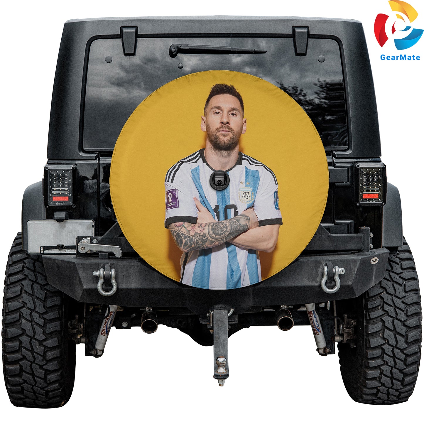 Leo Messi Spare Tire Cover – Premium Waterproof UV Resistant Protector