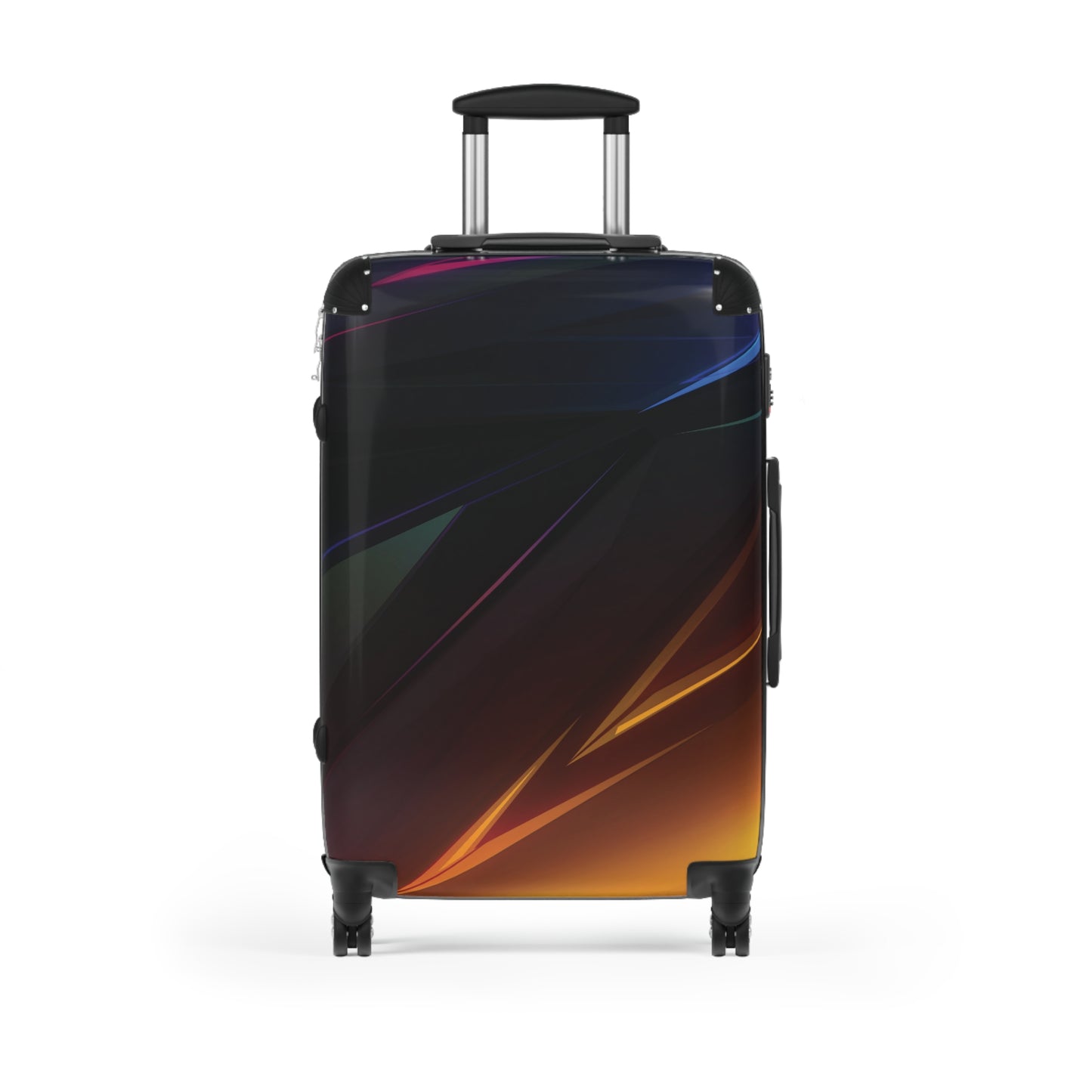 Abstract Colorful Dark Abs Art Carry-On Suitcase - Stylish Luggage for Travelers