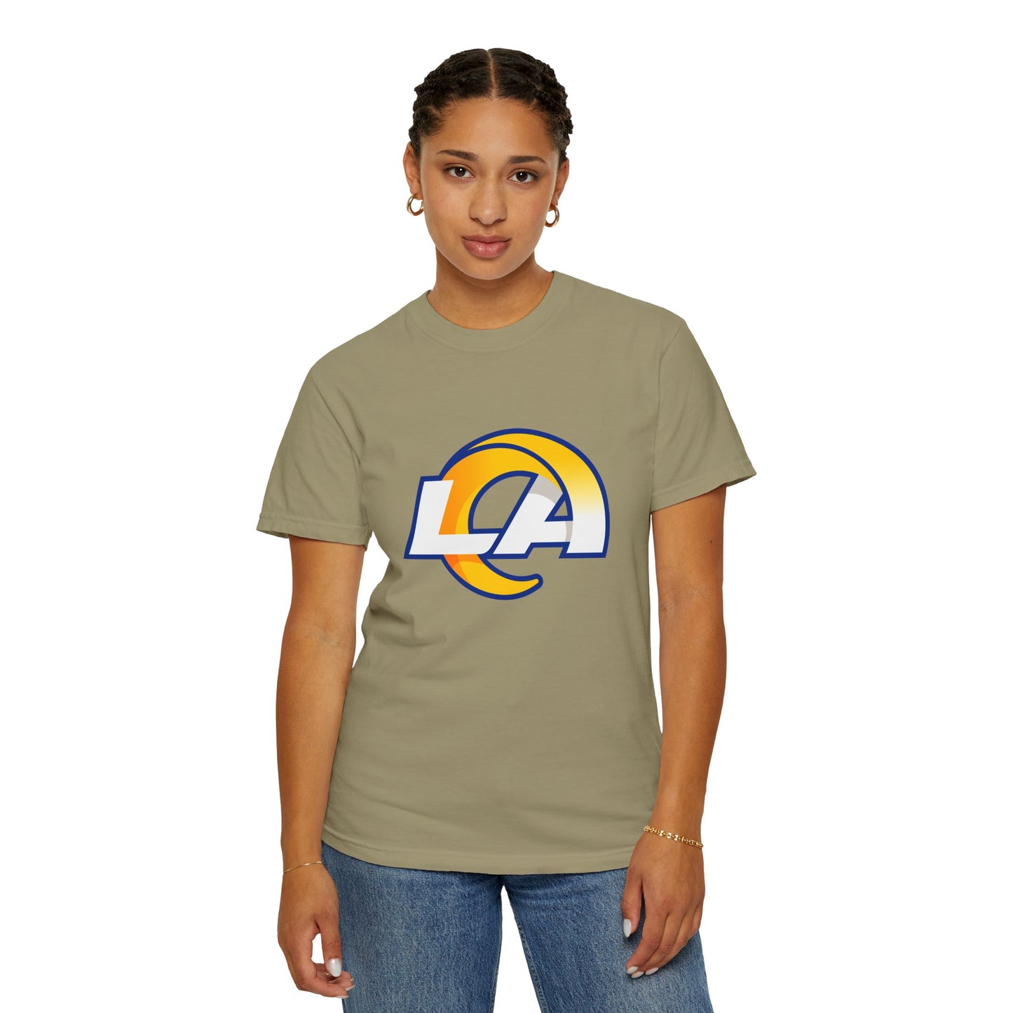 Los Angeles Rams Merchandise Garment-Dyed T-Shirt – Premium Cotton Tee for Customization