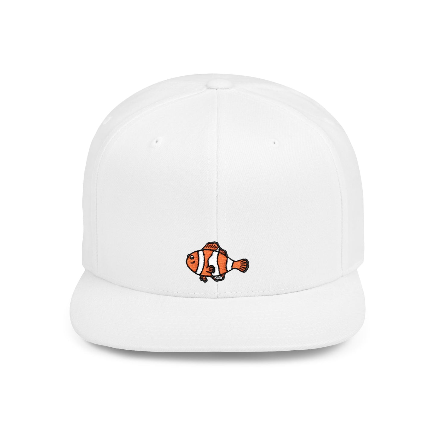 Icons Embroidered Nemon Fish Flat Bill Snapback – Lightweight, Custom Fit, Premium Quality