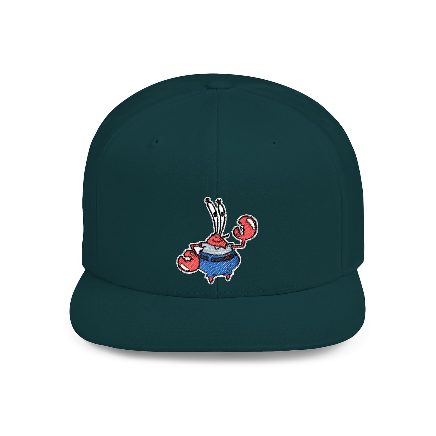 Spongebob Squarepants Mr Krabs Flat Bill Snapback – Lightweight, Custom Fit, Premium Quality