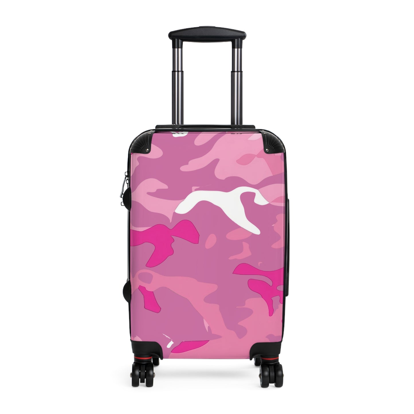 Abstract Pink Camo Art Carry-On Suitcase - Stylish Luggage for Travelers