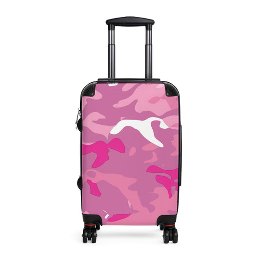 Abstract Pink Camo Art Carry-On Suitcase - Stylish Luggage for Travelers