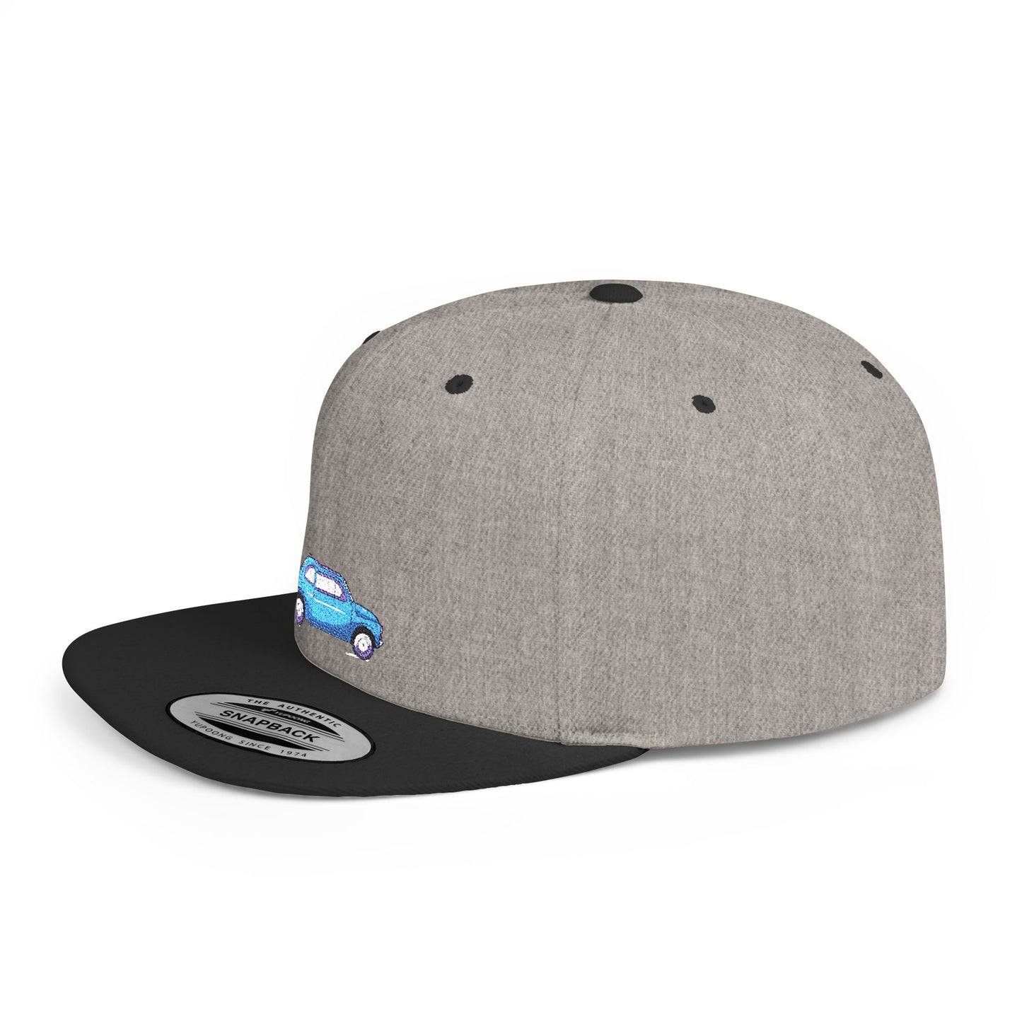 Icons Embroidered Car Flat Bill Snapback – Lightweight, Custom Fit, Premium Quality