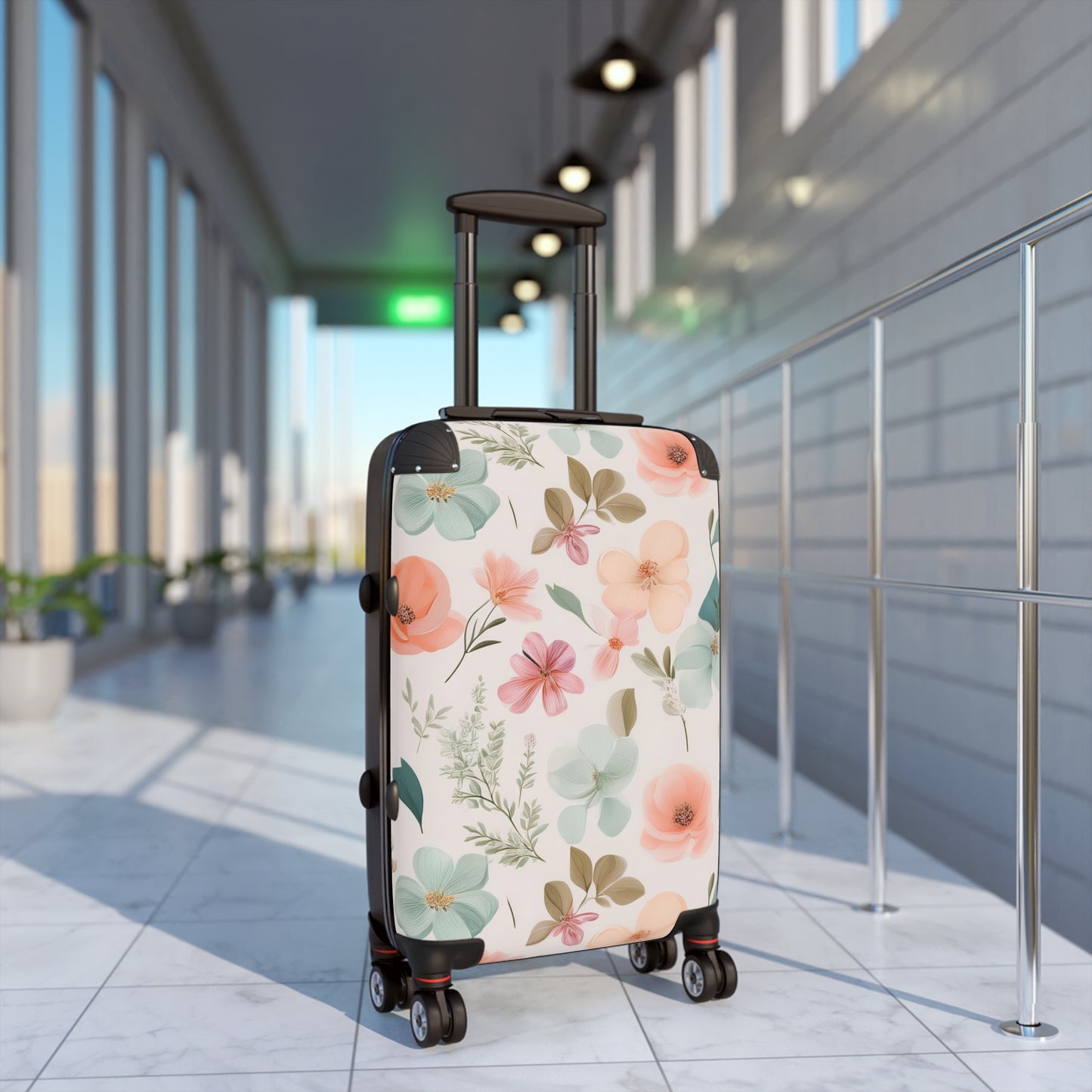 Nature Flowers Floral Dedicated Floral Pattern Art Carry-On Suitcase - Stylish Luggage for Travelers