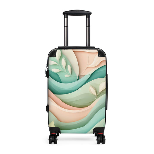 Abstract Organic Shapes Carry-On Suitcase - Stylish Luggage for Travelers