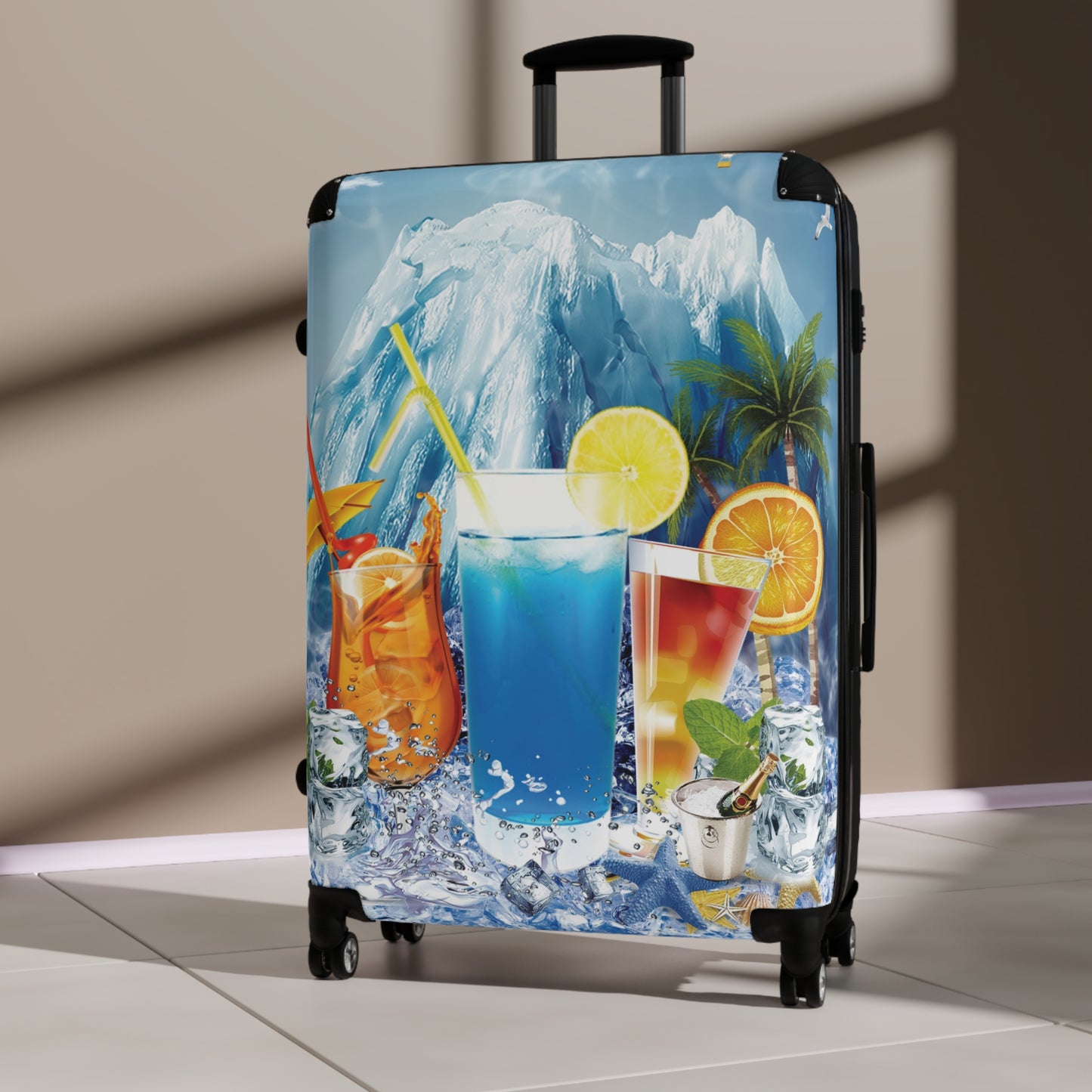 Nature Summer Cool Ice Art Carry-On Suitcase - Stylish Luggage for Travelers