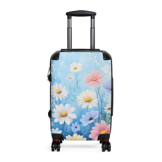 Nature Flowers Floral Vibrant Wild Flowers Painting Art Carry-On Suitcase - Stylish Luggage for Travelers