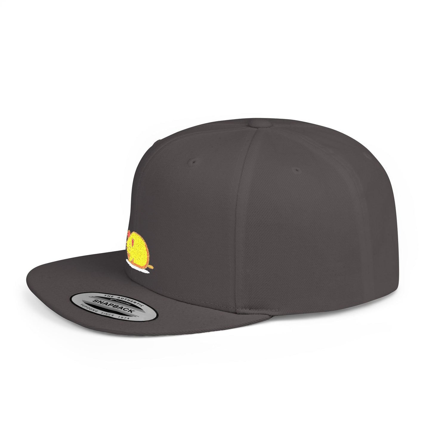 Icons Embroidered Yellow Mouse Flat Bill Snapback – Lightweight, Custom Fit, Premium Quality
