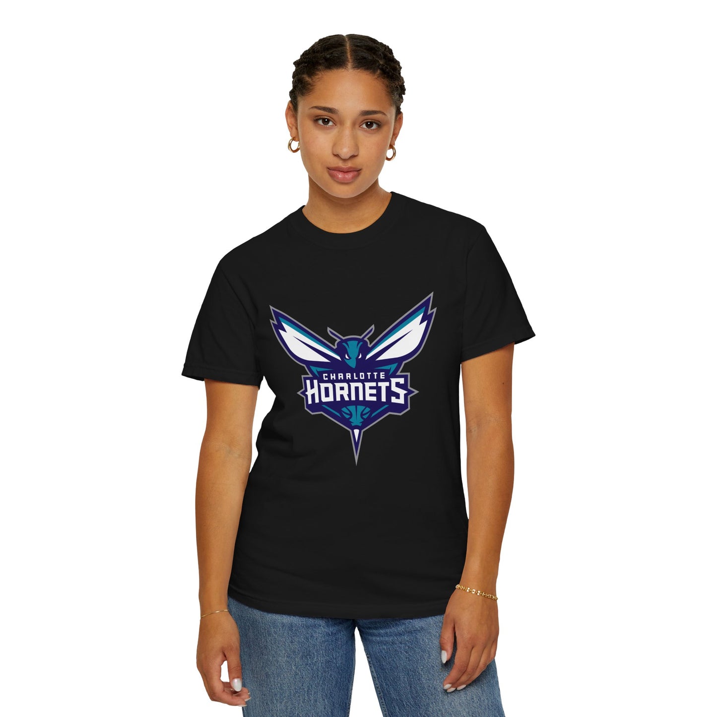 Charlotte Hornets Garment-Dyed T-Shirt – Premium Cotton Tee for Customization