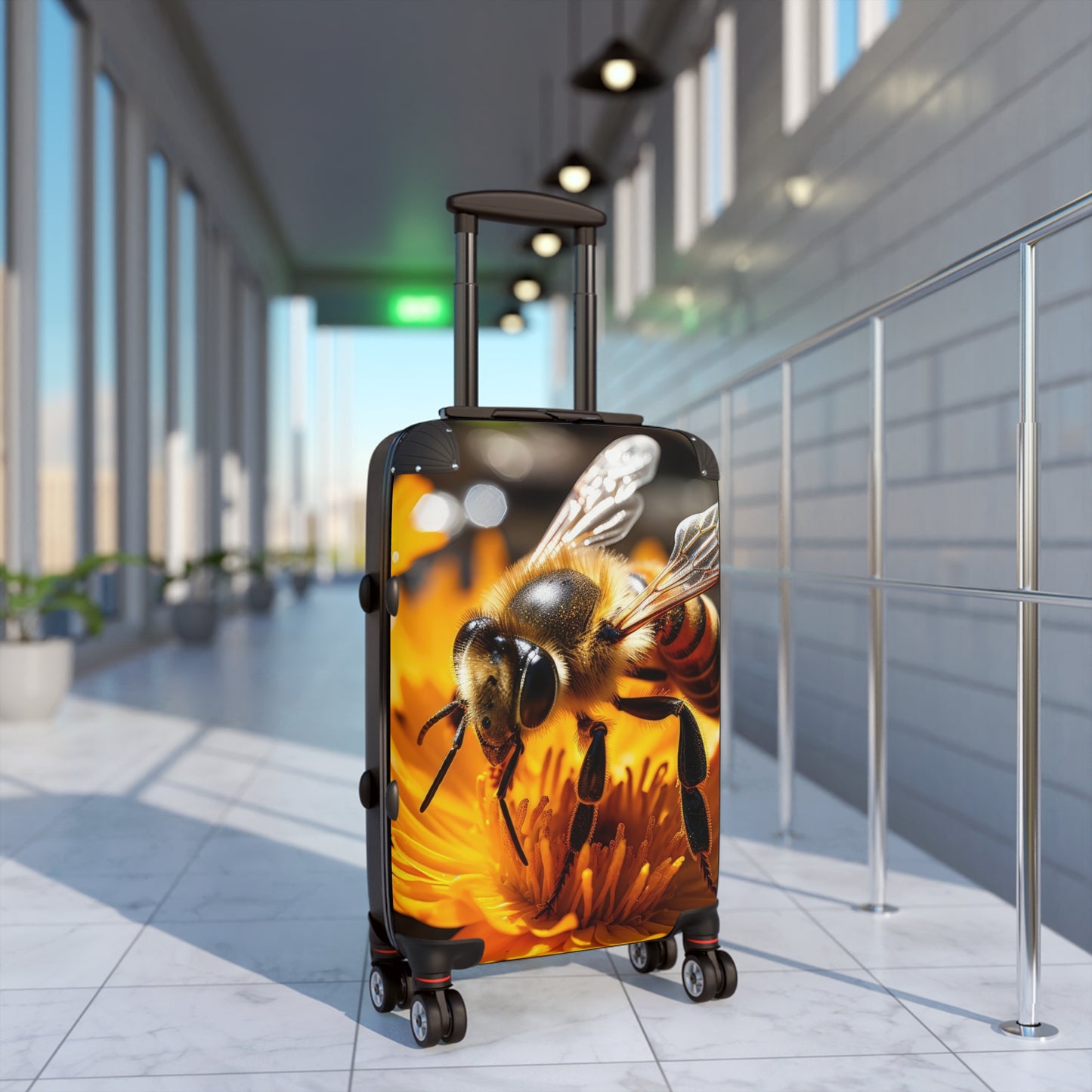 Nature Bees Collect Pollen Art Carry-On Suitcase - Stylish Luggage for Travelers