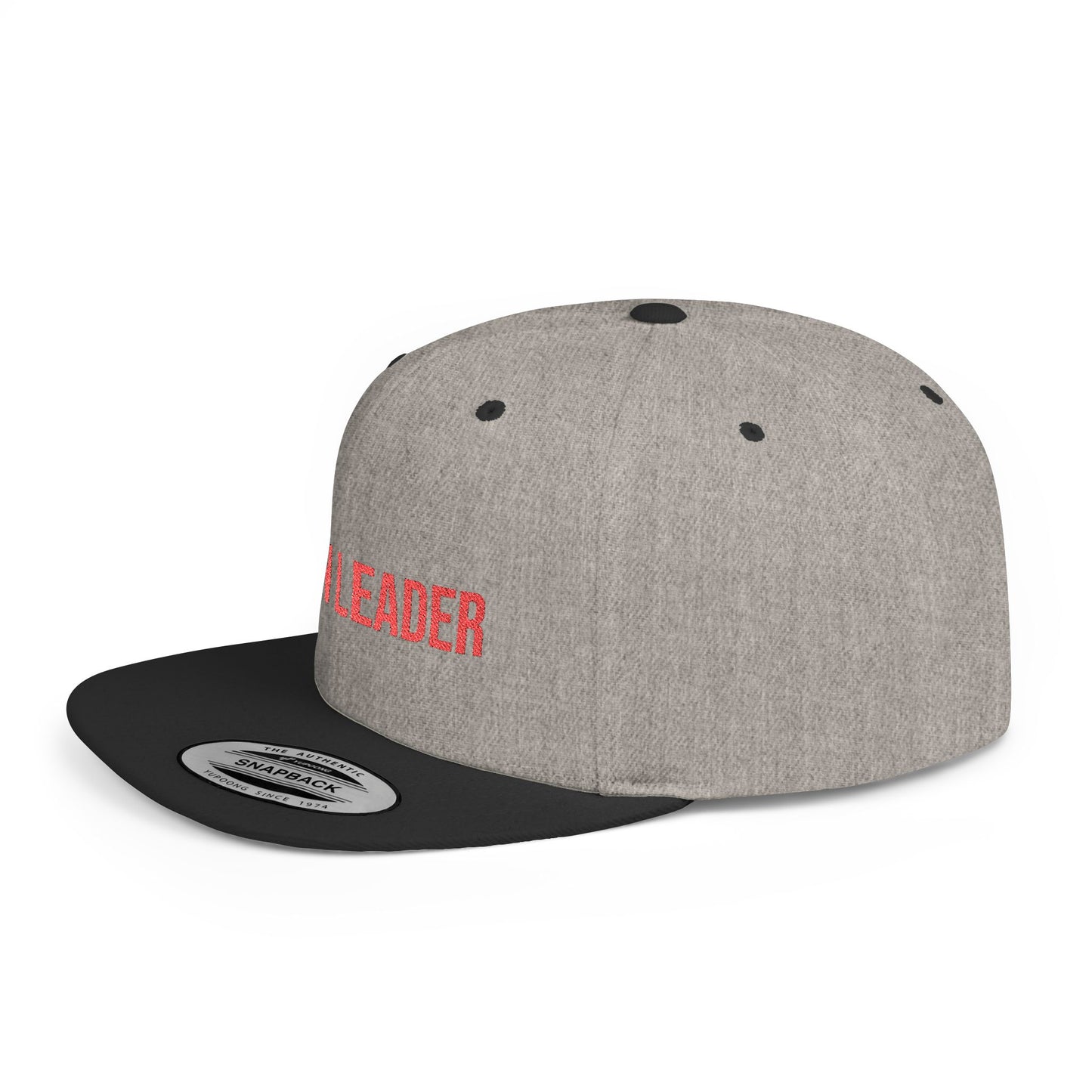 Text Born Leader Flat Bill Snapback – Lightweight, Custom Fit, Premium Quality