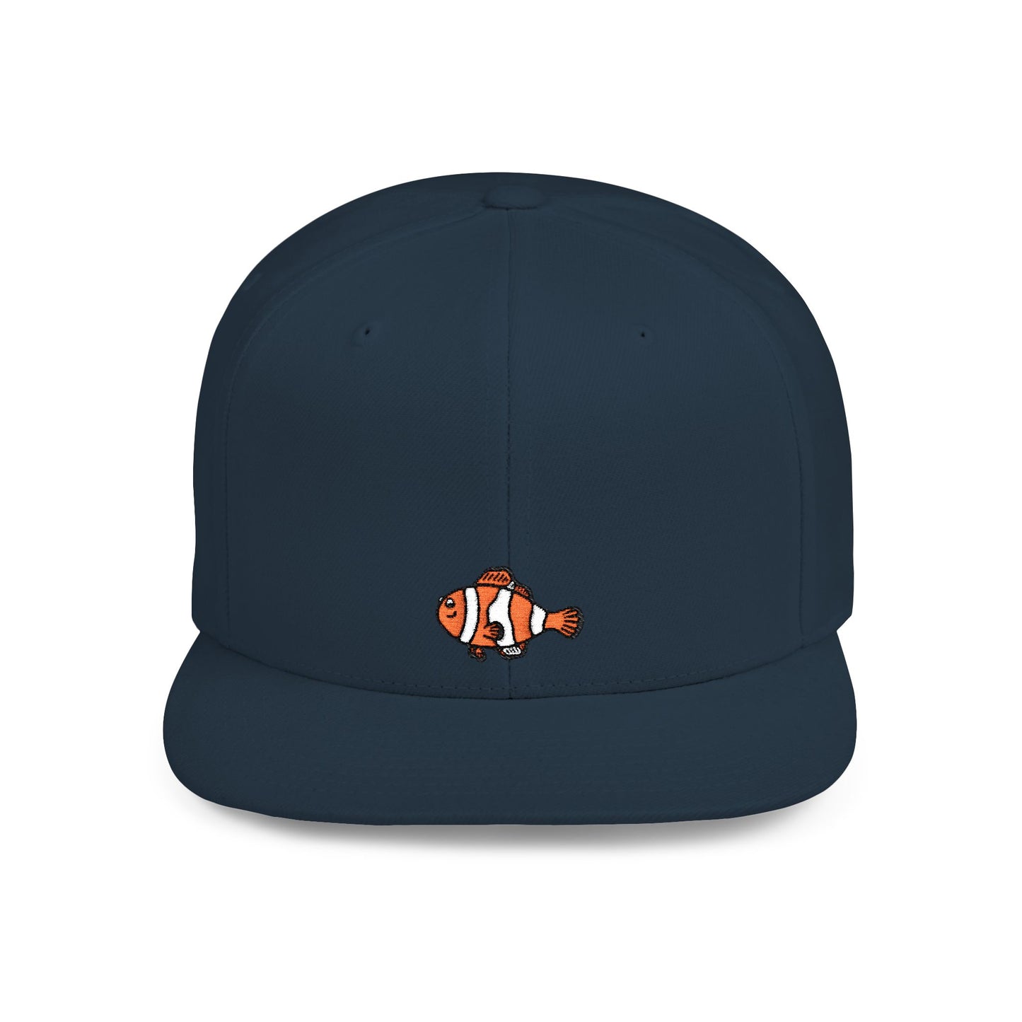 Icons Embroidered Nemon Fish Flat Bill Snapback – Lightweight, Custom Fit, Premium Quality