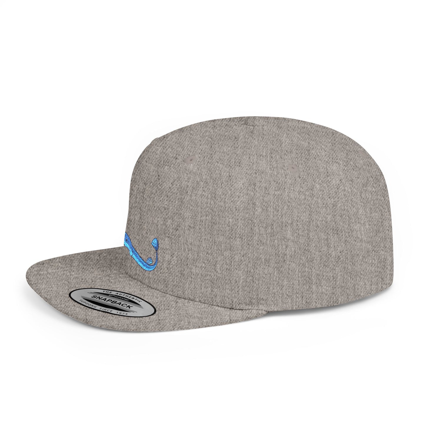 Icons Embroidered Eel Fish Flat Bill Snapback – Lightweight, Custom Fit, Premium Quality